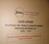 Jofran Auden Sofa 60" Table Top, Natural New In Box $399 - 2