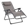 Style Selections Black Steel Frame Stationary Zero Gravity Chair with Tan Sling Seat New In Box $199