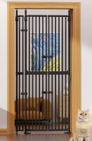 Tucker Murphy Pet&trade; 75-96.5" Extra Tall Cat Gate, Fit for 30-38" Wide Opening, Auto-close Pressure Mounted Pet Gate New In Box $199