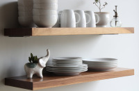 Urban Legacy 2 Piece Walnut Floating Shelf, 1.75" H x 24" W x 11" D New In Box $299
