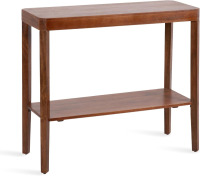 Kate and Laurel Talcott Modern Rectangle Wood Console Table, 36 x 14 x 33 inches, Walnut Brown, Transitional Decorative Two-Tier Entryway Table for Use as a Behind Couch Table or a Bedroom Accent $399