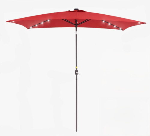 Arlmont & Co. Sayaf 9' x 6' Lighted Market Umbrella New In Box $299