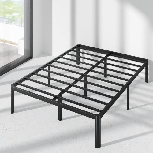 ZINUS Van 16 Inch Metal Platform Bed Frame / Steel Slat Support / No Box Spring Needed / Easy Assembly, Queen $299