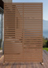 ChicFurnit 72"H Outdoor Privacy Screen Fence - 6-Panel Weather-Resistant HDPE Room Divider, Windproof Heavy Duty Freestanding Partition with Ground Stakes for Patio, Garden, Backyard, Balcony - Brown New In Box $299