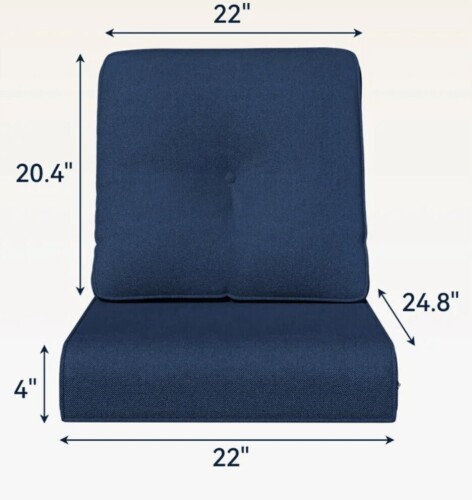 Rebrilliant Outdoor Patio Cushion, 2-Piece Set Seat/Back Cushion New In Box $99