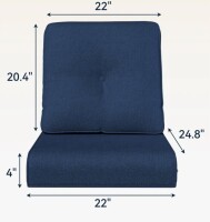 Rebrilliant Outdoor Patio Cushion, 2-Piece Set Seat/Back Cushion New In Box $99