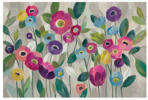 Red Barrel Studio&reg; "Fairy Tale Flowers V Pink" by Silvia Vassileva Painting Print, 24" x 36" New In Box $99