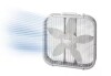 Lasko 20 in. 3 Speed Box Fan in White for Bedrooms, Living Rooms, Garages with Save Smart Technology, 1800 CFM, Carry Handle On Working $79