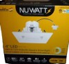 NUWATT 4" Inch Square MR16 LED Retrofit 12v Recessed Downlights - 5CCT 2700K-5000K - 660LM - GU5.3 Base New In Box $79 - 2