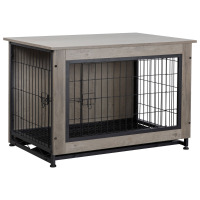 Tucker Murphy Pet&trade; Emberli Dog Crate Furniture, Side End Table, Modern Wooden Kennel for Dogs Indoor, 26.8" H x 38.6" W x 25.6" D New In Box $199