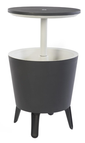 Keter Cool Bar Outdoor Table and Ice Chest 7.5 Gallon(s) Gray Beverage Cooler New In Box $199