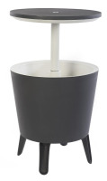 Keter Cool Bar Outdoor Table and Ice Chest 7.5 Gallon(s) Gray Beverage Cooler New In Box $199