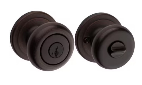 Kwikset Juno Venetian Bronze Entry Door Knob Featuring SmartKey Security / Kwikset Venetian Bronze Hall/Closet Tustin Door Lever / Assorted $79