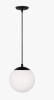 Visual Comfort Studio Leo - Hanging Globe Small One Light Pendant with White Glass from Visual Comfort Studio Similar to Picture New In Box $199