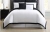 TRULY SOFT Everyday Hotel Border Black 7 Piece Full/Queen Duvet Set $199