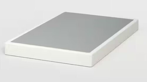 Comasach 5 in. High Full Size Box Spring with Easy Clean Fabric Cover, Heavy Duty Metal Mattress Foundation, Easy Assembly New in Box $299