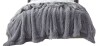 Bedsure-PV Fleece Blanket Brushed With Longfur Queen Size Grey New in Box $199