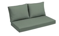 ARDEN earthFIBER Outdoor Loveseat Cushion Set, 48 x 24, Rain-Proof, Fade Resistant, Loveseat Bottom and 2 Back Cushions for Loveseat, Bench, and Swing New In Box $299