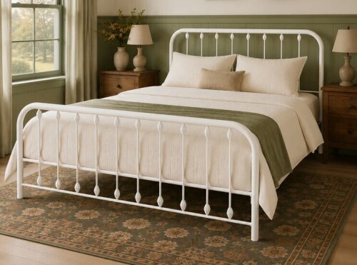 Andover Mills&trade; Keyesport Metal Full Size Platform Bed New In Box $299