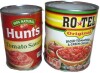 Ro-Tel Original Diced Tomatoes and Green Chilies, 1.75 Pound / Hunt's 100% Natural Tomato Sauce - 15 oz New Assorted Best by 9/2027 - 2