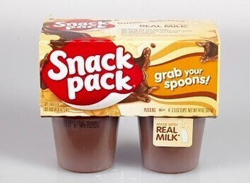 Snack Pack Chocolate Pudding, 14 Ounces, 4-Pack New Best by 5/2027
