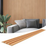 Art3d 4-Piece 104'' x 5.7''x 0.67'' Solid Wood Slat Wall Panels for Interior and Ceiling Decor, Oak New Open Box $299