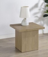 Coaster Furniture Devar 710917 Square Engineered Wood End Table - Latte New In Box $199