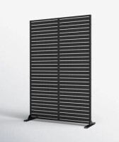 MAYEERTY 72" x 45" Metal Privacy Screen - Black New In Box $299