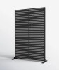 MAYEERTY 72" x 45" Metal Privacy Screen - Black New In Box $299