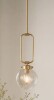 Etta Avenue&trade; Alec 1-Light Globe Mini Pendant / Rowena Interiors Reclaimed Glass and Metal LED Table Lamp with Touch Sensor and Pleated Design in Antique Brass Finish New In Box Assorted $299