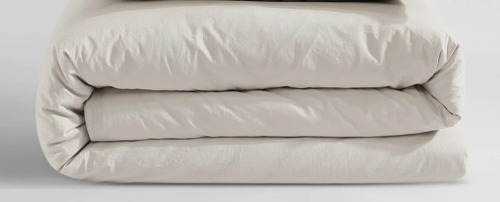 Calvin Klein Queen Size Washed Percale Solid Cotton Duvet Cover $199