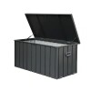 Outdoor Living 160 Gal. Dark Grey Metal Deck Box, New in Box $299