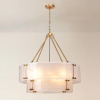 Edishine 12-Light 2-Tier Frosted Glass Chandelier (32"), New in Box $999
