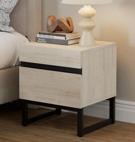 Latitude Run&reg; Aadam Nightstand With 2 Drawers $299