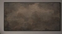 SIGNLEADER Extra Large Wall Art Fabric Print - Neutral Cloudy Abstract Illustration, Soft Atmospheric Design Artwork Decor for Living Room or Bedroom - "Frame Assembly Required (Unfinished Frame)", 36" H x 72" W New In Box $299