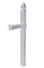 Gibraltar Mailboxes Whitley 57 in. White PVC Mailbox Post New In Box $199