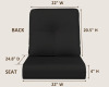 Latitude Run&reg; Adwin Outdoor 4"Deep 2-Piece Seat&Back Cushion Set With Olefin Fabric (Cushions Only) New In Box $199