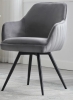 Corrigan Studio Swivel Dining Armchair, Gray Velvet, New in Box $499