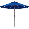 Arlmont & Co. 9 FT Lighted Patio Olefin Umbrella, Blue, New in Box $399