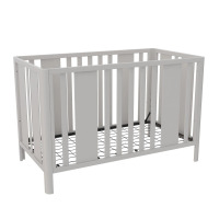 Little Seeds Crawford Curved Post 3-in-1 Crib, Sharkey Gray, New in Box $399