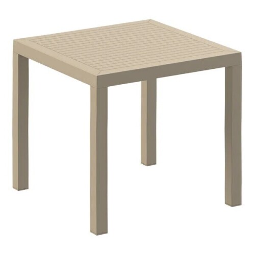 Siesta Ares 31" Square Taupe Standard Height Table, Taupe, New in Box $499