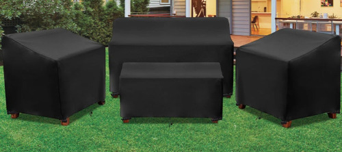 Arlmont & Co. Patio Furniture Set Covers for 4 Piece Outdoor Conversation Set $199