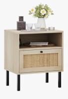 Bay Isle Home&trade; Aimara Rectangular Nightstand with Rattan Door $299