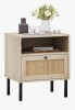 Bay Isle Home&trade; Aimara Rectangular Nightstand with Rattan Door $299