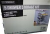 Everbilt 34.76 in. H x 17.13 in. W White Steel 5-Drawer Close Mesh Wire Basket New In Box $199 - 2