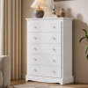 Latitude Run 45" Tall Wood Dresser with 5 Drawers, Chest of Drawers Storage Cabinet and Organizer, White, New in Box $499
