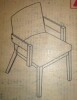 Streamdale Furniture Wood and PU Leather Upholstered Dining Chair New in Box $399 - 2