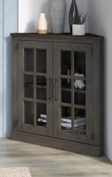 Laurel Foundry Modern Farmhouse Truby Solid and Manufactured Wood 2-Door Accent Cabinet in Weathered Gray New in Box $499
