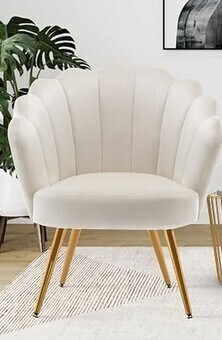 Alunaune Mid Century Velvet Living Room Chair New in Box $599