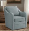 Three Posts Melby Upholstered 360&deg;Swivel Armchair with Curved Slope Arms & Removable Cushion New in Box $799
